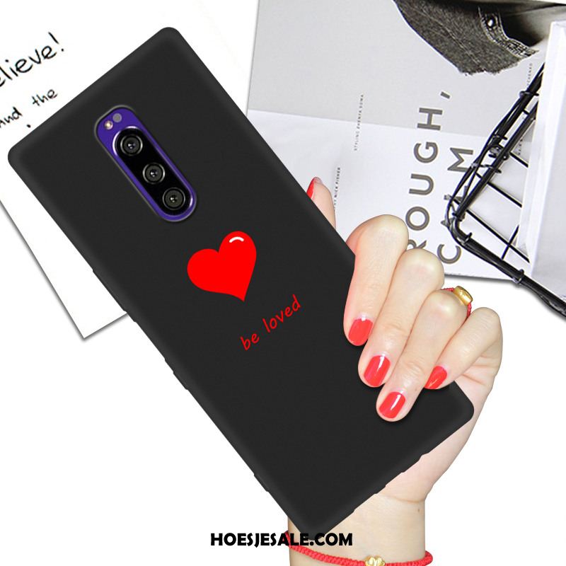 Sony Xperia 1 Hoesje Mobiele Telefoon Zwart Zacht Persoonlijk Net Red Kopen
