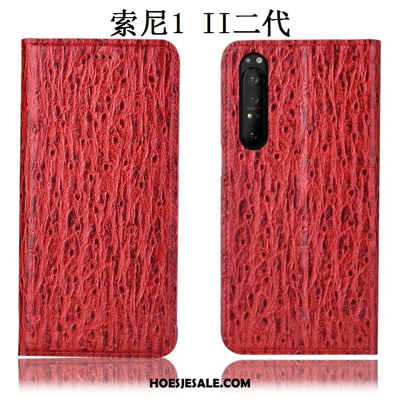 Sony Xperia 1 Ii Hoesje Anti-fall Zwart Hoes Vogel Folio Sale