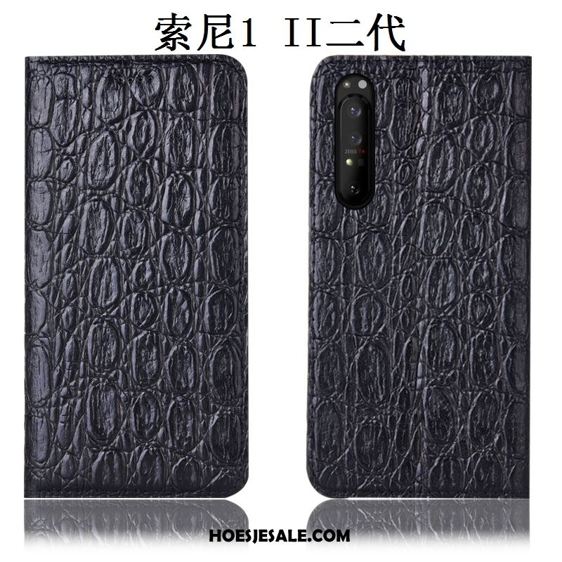 Sony Xperia 1 Ii Hoesje Hoes Folio Anti-fall Patroon Bescherming Goedkoop