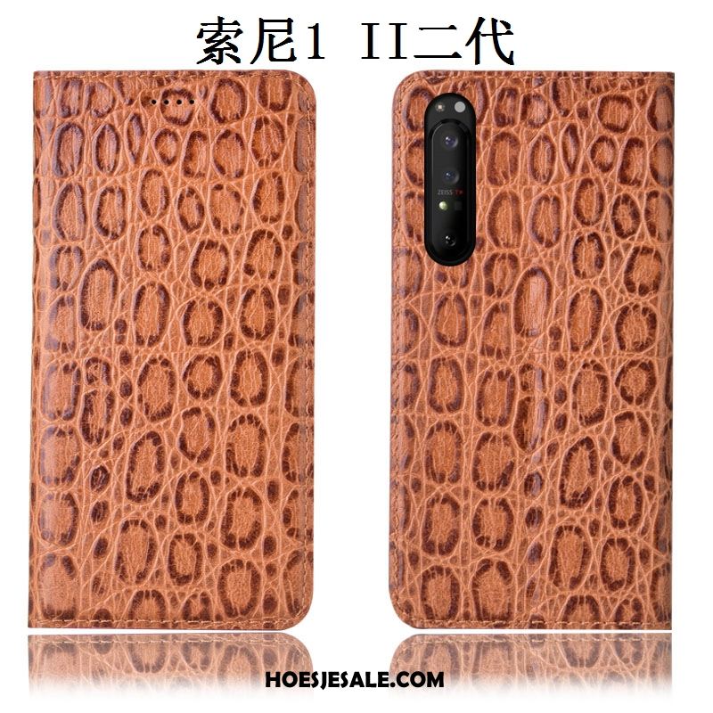 Sony Xperia 1 Ii Hoesje Hoes Folio Anti-fall Patroon Bescherming Goedkoop