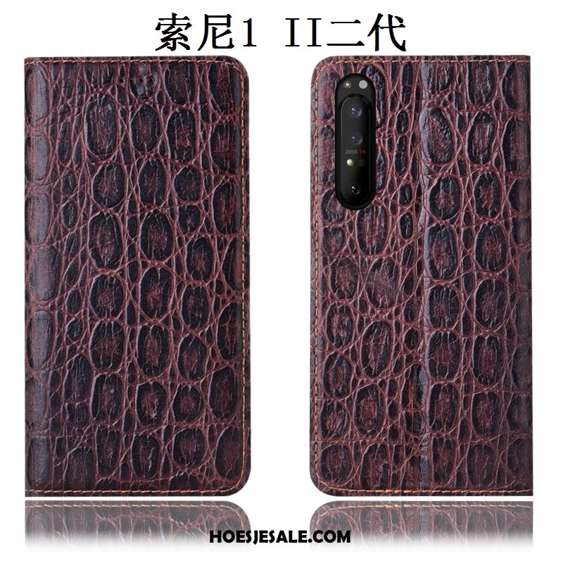 Sony Xperia 1 Ii Hoesje Hoes Folio Anti-fall Patroon Bescherming Goedkoop