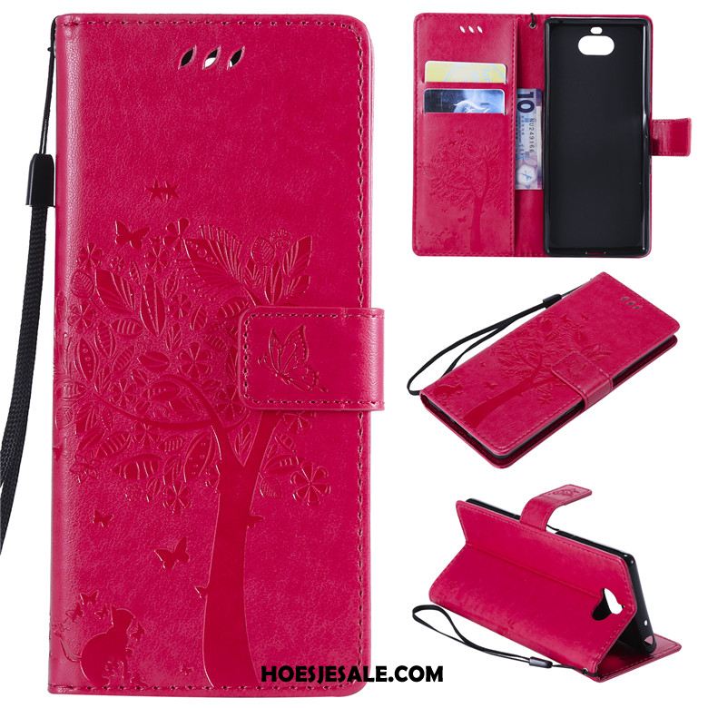 Sony Xperia 10 Hoesje Folio Hoes Leren Etui Mobiele Telefoon All Inclusive Sale