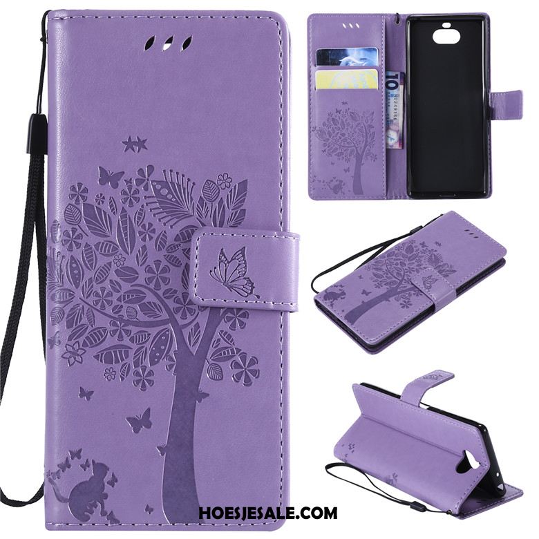 Sony Xperia 10 Hoesje Folio Hoes Leren Etui Mobiele Telefoon All Inclusive Sale