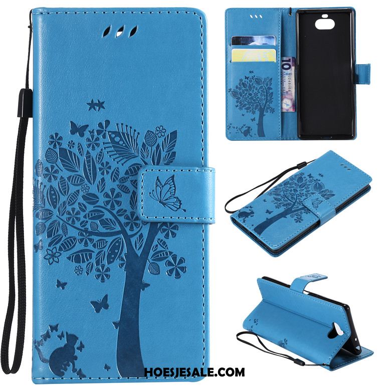 Sony Xperia 10 Hoesje Folio Hoes Leren Etui Mobiele Telefoon All Inclusive Sale