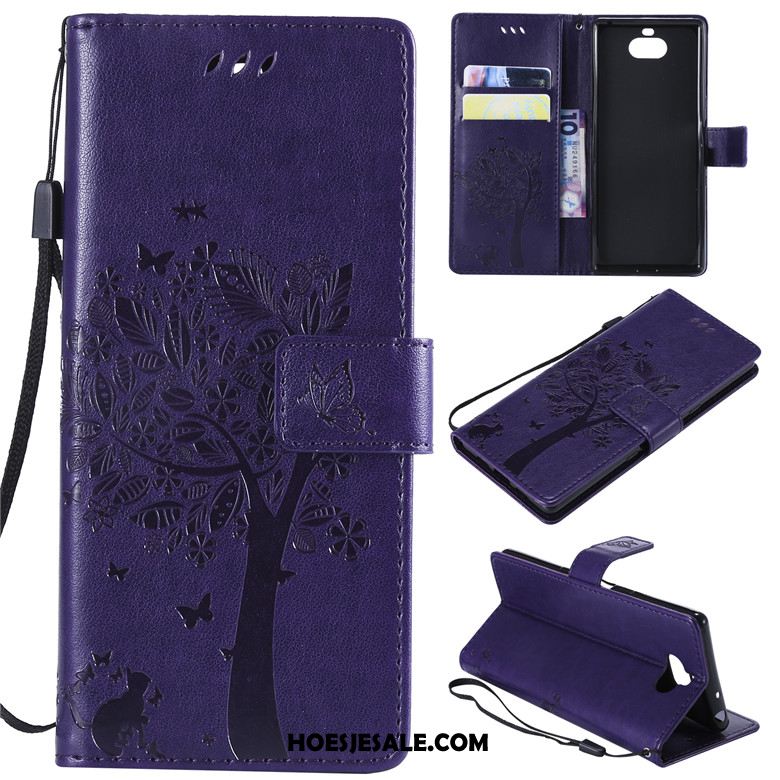 Sony Xperia 10 Hoesje Folio Hoes Leren Etui Mobiele Telefoon All Inclusive Sale