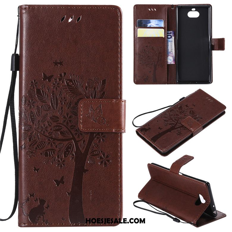 Sony Xperia 10 Hoesje Folio Hoes Leren Etui Mobiele Telefoon All Inclusive Sale