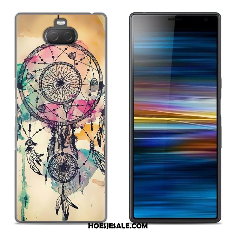 Sony Xperia 10 Hoesje Zacht Scheppend Zwart Hemming Siliconen Kopen