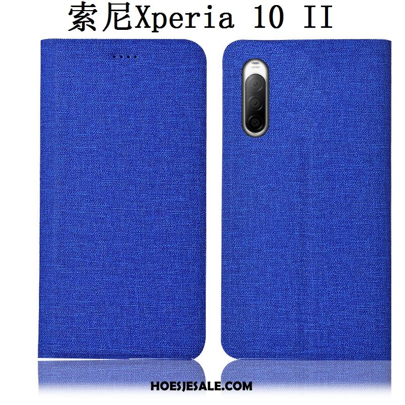 Sony Xperia 10 Ii Hoesje Anti-fall Bescherming Mobiele Telefoon Folio Roze Aanbiedingen
