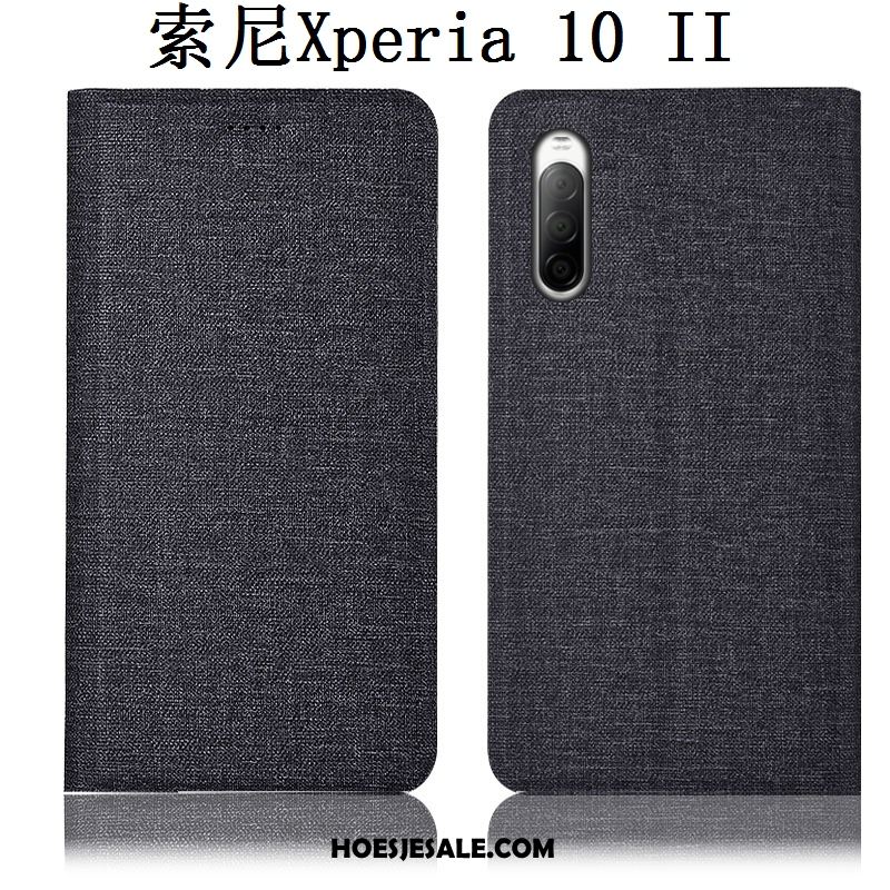Sony Xperia 10 Ii Hoesje Anti-fall Bescherming Mobiele Telefoon Folio Roze Aanbiedingen