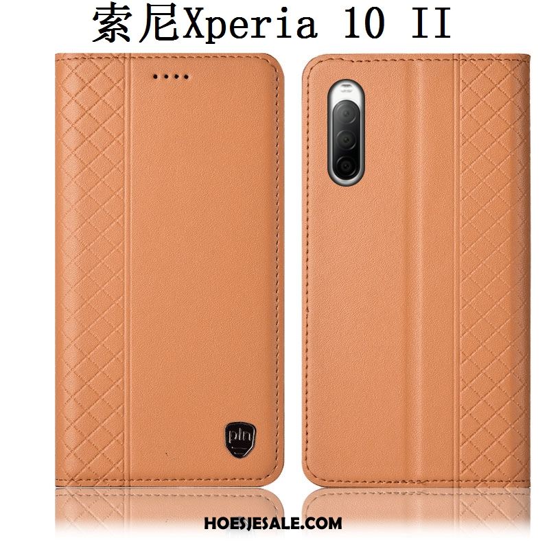 Sony Xperia 10 Ii Hoesje Rood Hoes Folio Leren Etui Mobiele Telefoon Aanbiedingen