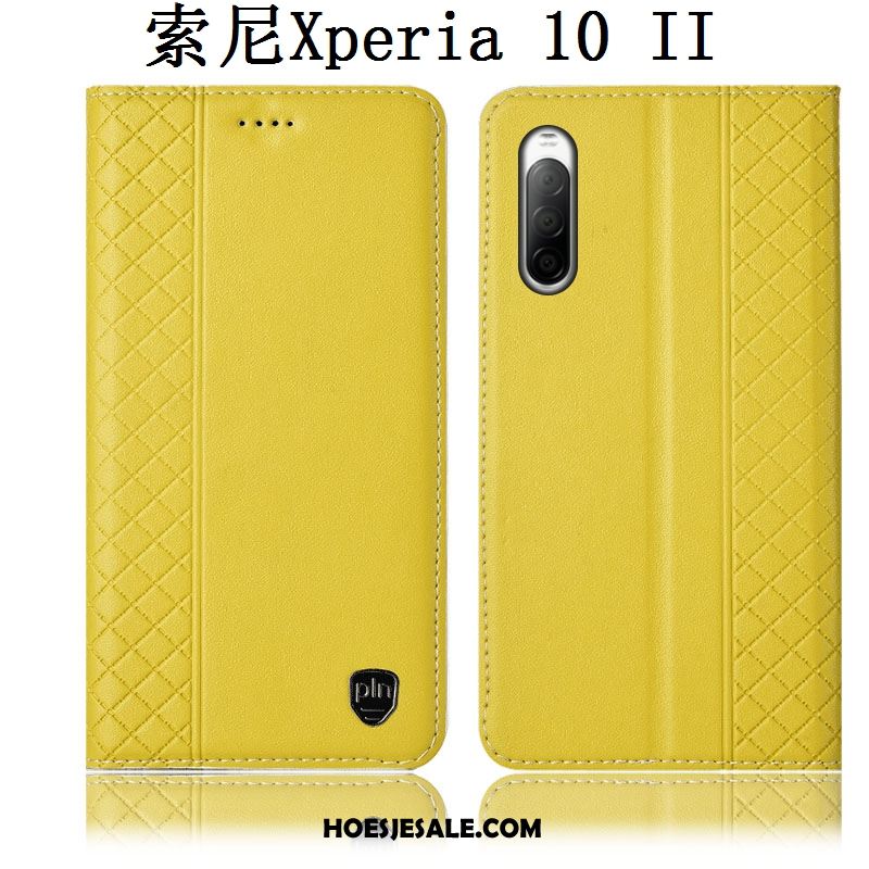 Sony Xperia 10 Ii Hoesje Rood Hoes Folio Leren Etui Mobiele Telefoon Aanbiedingen