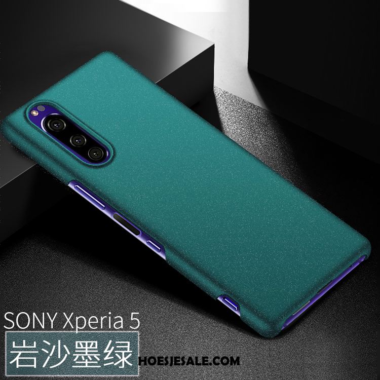 Sony Xperia 5 Hoesje Groen Anti-fall Hard Dun Schrobben Kopen