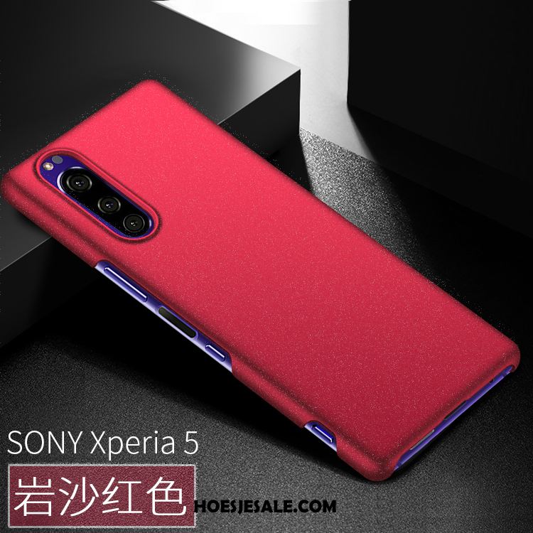 Sony Xperia 5 Hoesje Groen Anti-fall Hard Dun Schrobben Kopen