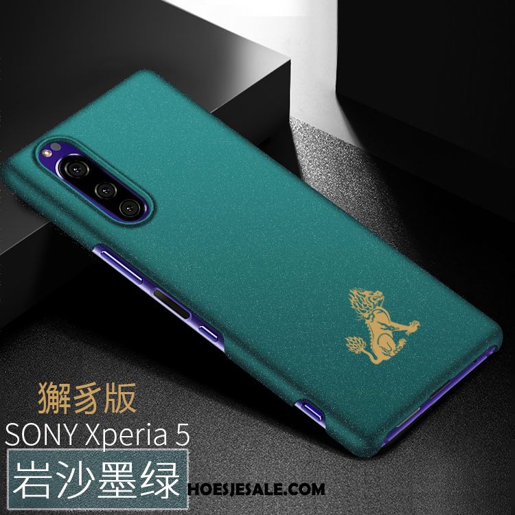 Sony Xperia 5 Hoesje Groen Anti-fall Hard Dun Schrobben Kopen