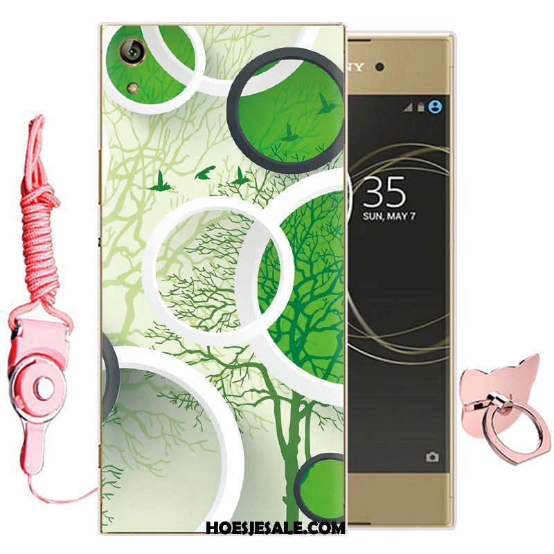 Sony Xperia L1 Hoesje Hoes Zacht Roze Spotprent Bescherming Goedkoop