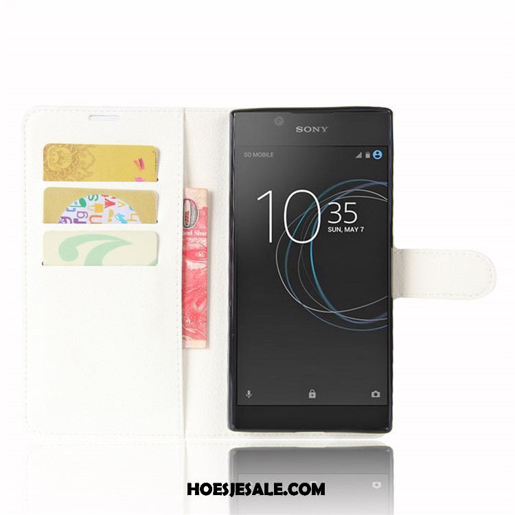 Sony Xperia L1 Hoesje Mobiele Telefoon Groen Folio Anti-fall Bescherming Kopen