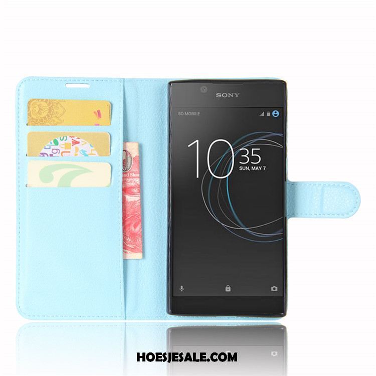 Sony Xperia L1 Hoesje Mobiele Telefoon Groen Folio Anti-fall Bescherming Kopen