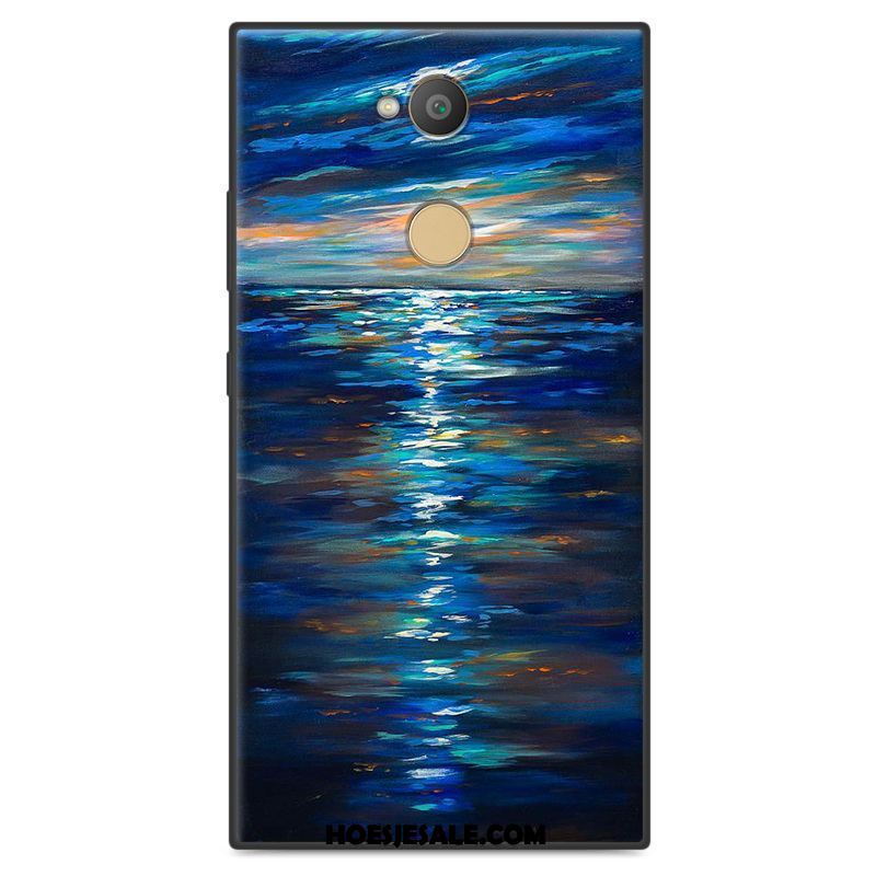 Sony Xperia L2 Hoesje All Inclusive Blauw Schrobben Anti-fall Bescherming Kopen