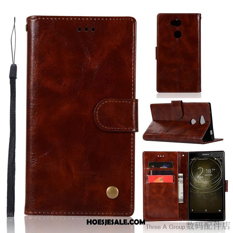 Sony Xperia L2 Hoesje Folio Zacht Anti-fall Leren Etui Hoes Kopen