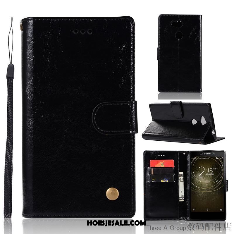 Sony Xperia L2 Hoesje Folio Zacht Anti-fall Leren Etui Hoes Kopen