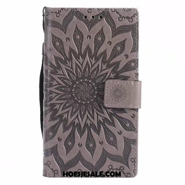 Sony Xperia L2 Hoesje Hoes Kaart Roze Bloemen Patroon Sale