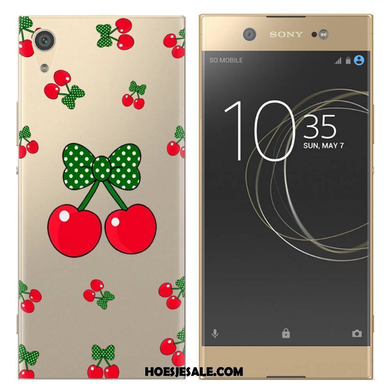 Sony Xperia Xa Hoesje Fruit Spotprent Geel Siliconen Scheppend Goedkoop