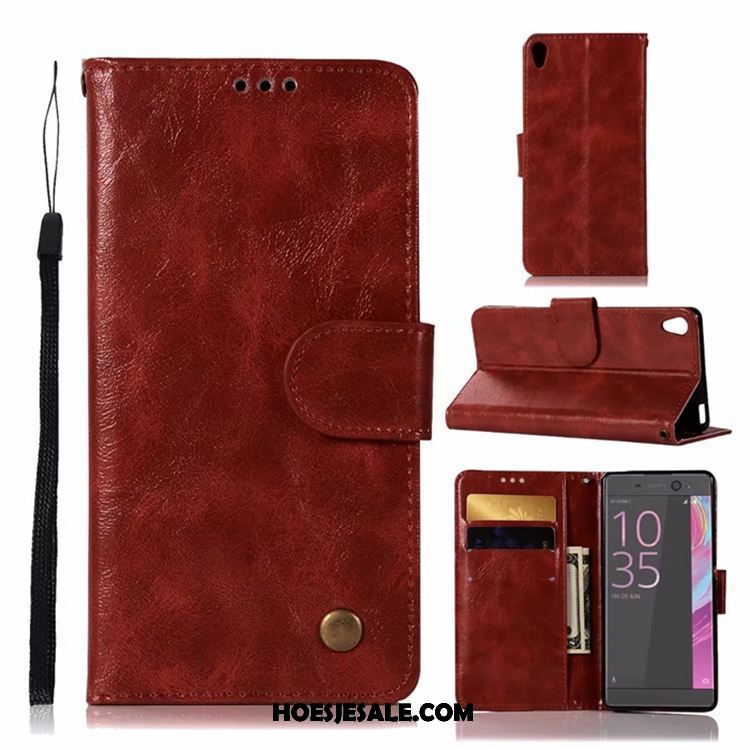 Sony Xperia Xa Ultra Hoesje Bescherming Hoes Mobiele Telefoon Vintage Leren Etui Kopen