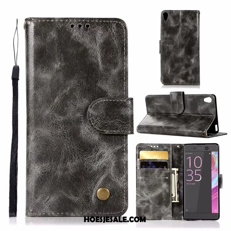 Sony Xperia Xa Ultra Hoesje Bescherming Hoes Mobiele Telefoon Vintage Leren Etui Kopen