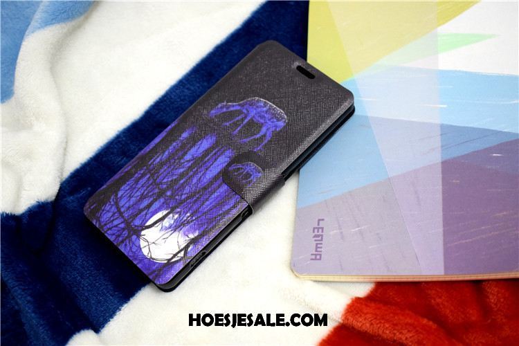 Sony Xperia Xa Ultra Hoesje Hoes Mobiele Telefoon Folio Blauw Leren Etui Goedkoop