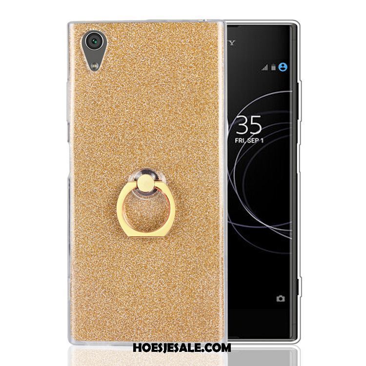 Sony Xperia Xa1 Plus Hoesje Bescherming Anti-fall Ring Hoes Roze Goedkoop