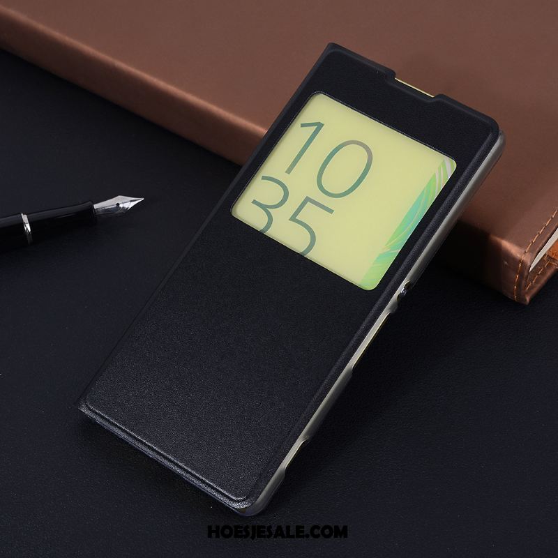 Sony Xperia Xa1 Plus Hoesje Folio Goud Bescherming Mobiele Telefoon Leren Etui Sale