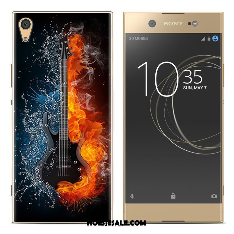 Sony Xperia Xa1 Plus Hoesje Geschilderd Luipaard Hoes Siliconen Zacht Sale