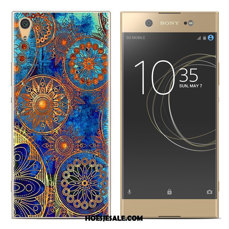 Sony Xperia Xa1 Plus Hoesje Geschilderd Luipaard Hoes Siliconen Zacht Sale