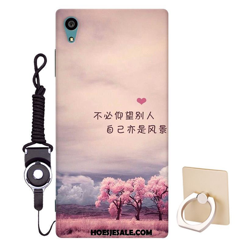 Sony Xperia Xa1 Plus Hoesje Hanger Hoes Patroon Roze Bescherming Sale