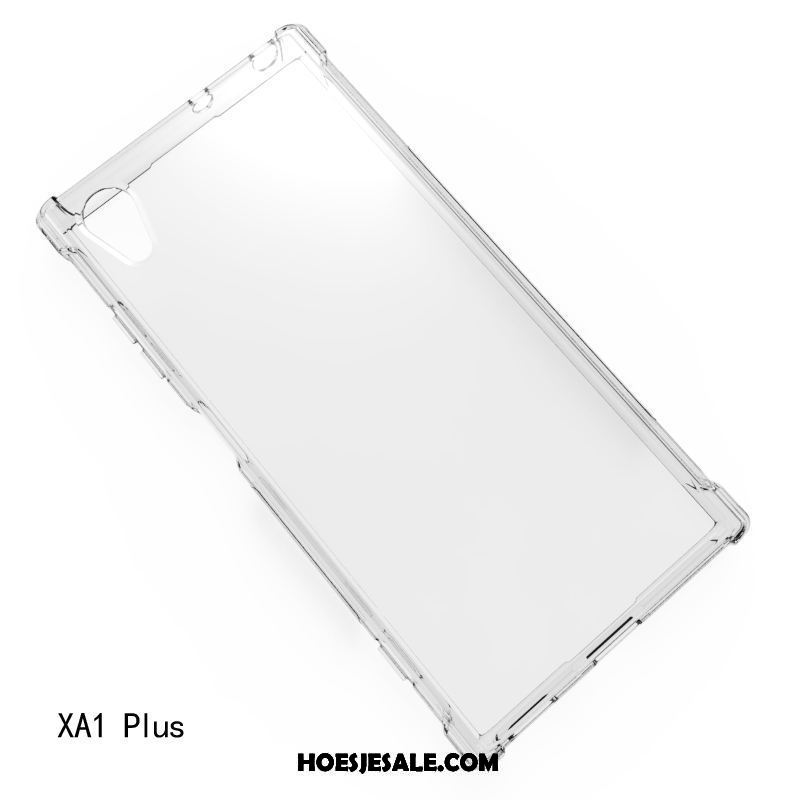 Sony Xperia Xa1 Plus Hoesje Zwart Zacht Anti-fall Bescherming Hoes Goedkoop