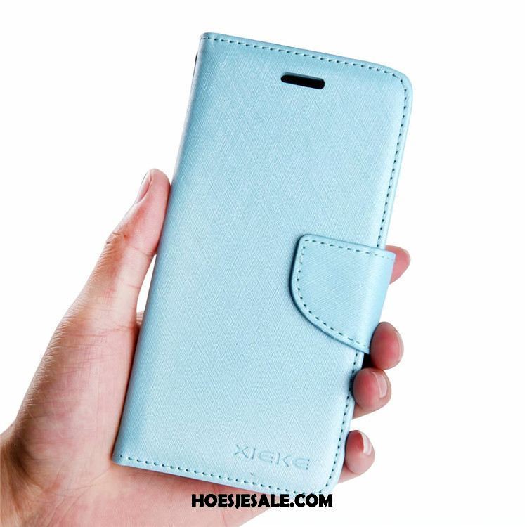 Sony Xperia Xa1 Ultra Hoesje Hanger Purper Leren Etui Portemonnee Zacht Goedkoop