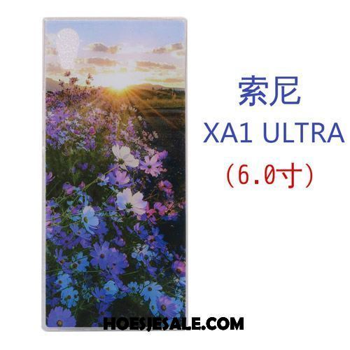 Sony Xperia Xa1 Ultra Hoesje Mobiele Telefoon Purper Hoes Siliconen Spotprent Kopen