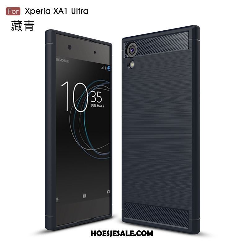 Sony Xperia Xa1 Ultra Hoesje Zacht Rood All Inclusive Fiber Mobiele Telefoon Goedkoop