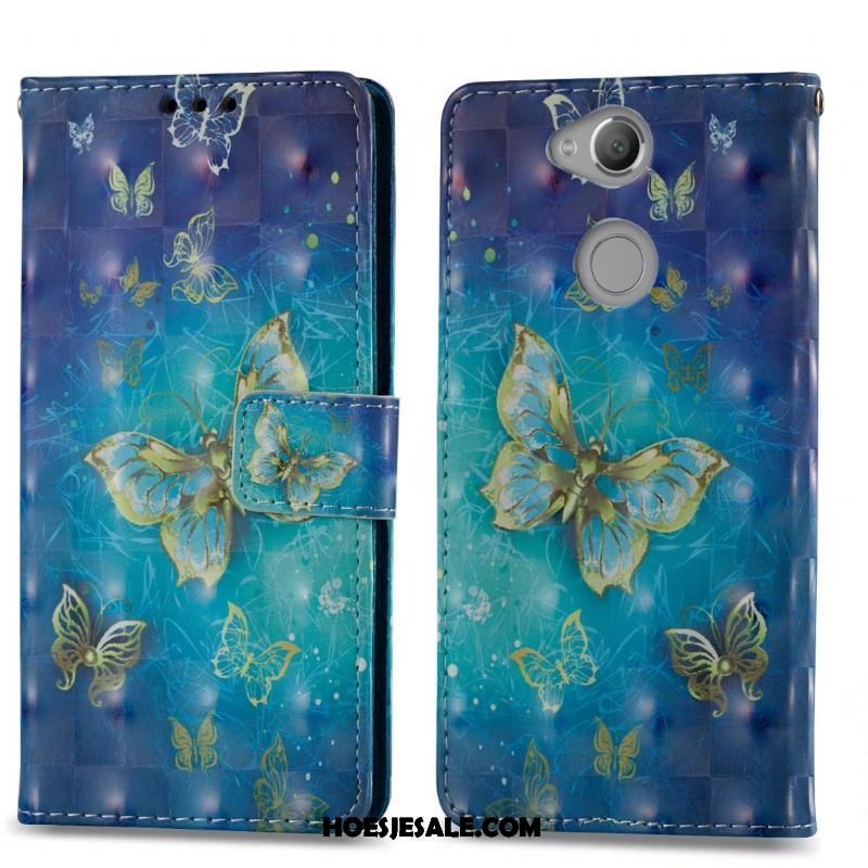 Sony Xperia Xa2 Hoesje Anti-fall Roze Mobiele Telefoon Leren Etui Hoes Sale