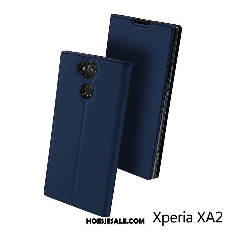 Sony Xperia Xa2 Hoesje Mobiele Telefoon Goud Trend Anti-fall Kaart Goedkoop