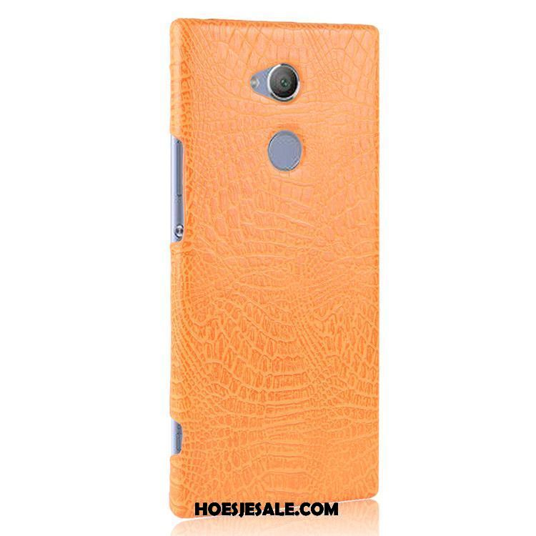 Sony Xperia Xa2 Ultra Hoesje Vintage Krokodil Hard Hoes Leer Aanbiedingen