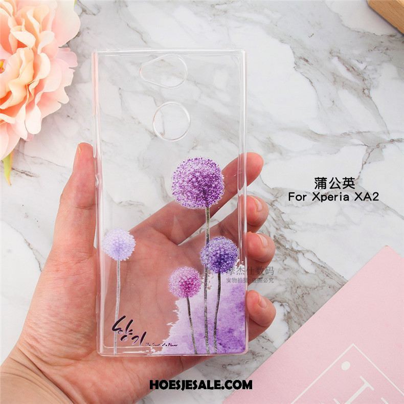 Sony Xperia Xa2 Ultra Hoesje Zacht All Inclusive Scheppend Roze Doorzichtig Sale