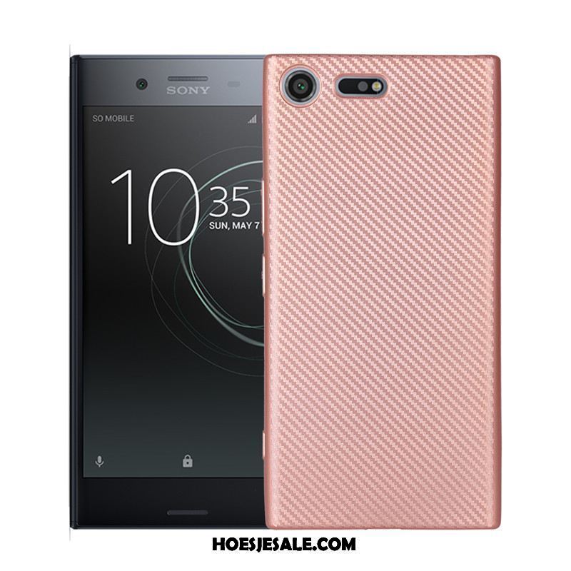 Sony Xperia Xz Premium Hoesje Fiber Zijde Roze Mobiele Telefoon Dun Goedkoop
