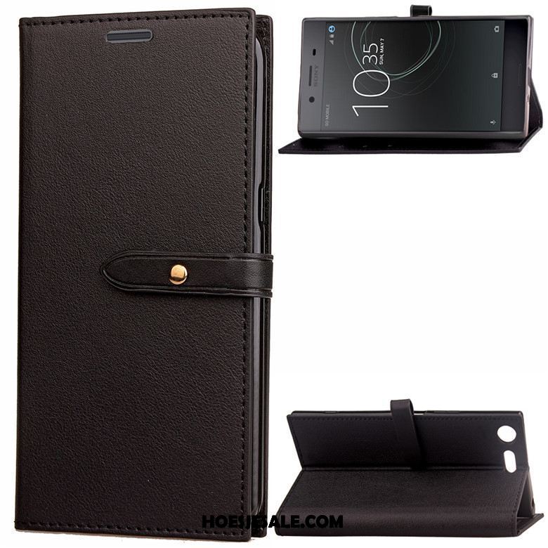 Sony Xperia Xz Premium Hoesje Leren Etui Wijnrood Folio Siliconen Hoes Sale