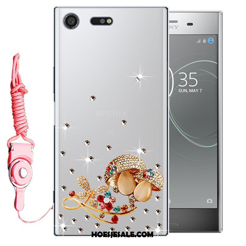 Sony Xperia Xz Premium Hoesje Siliconen Mobiele Telefoon Hoes Bescherming Met Strass Goedkoop