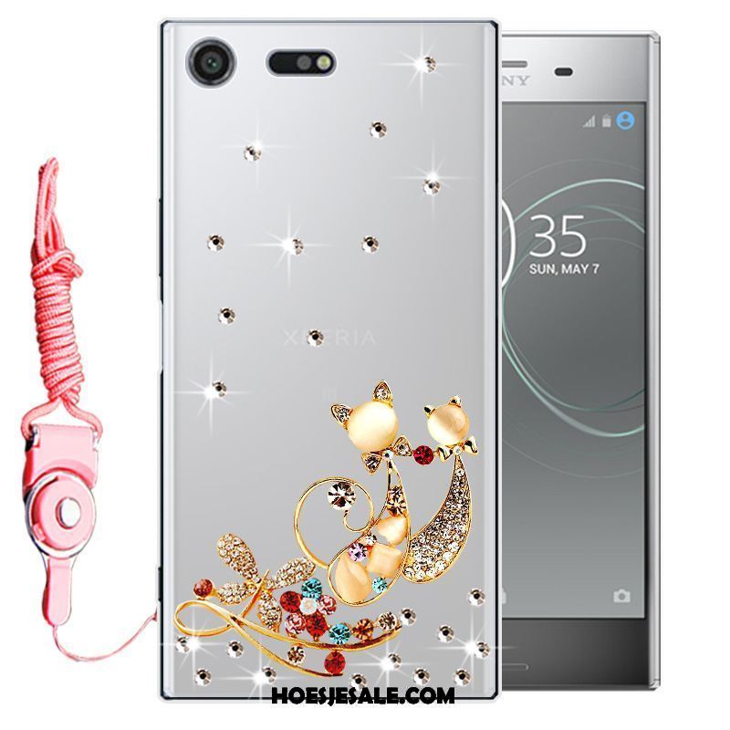 Sony Xperia Xz Premium Hoesje Siliconen Mobiele Telefoon Hoes Bescherming Met Strass Goedkoop