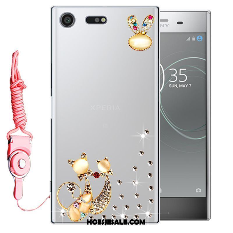 Sony Xperia Xz Premium Hoesje Siliconen Mobiele Telefoon Hoes Bescherming Met Strass Goedkoop