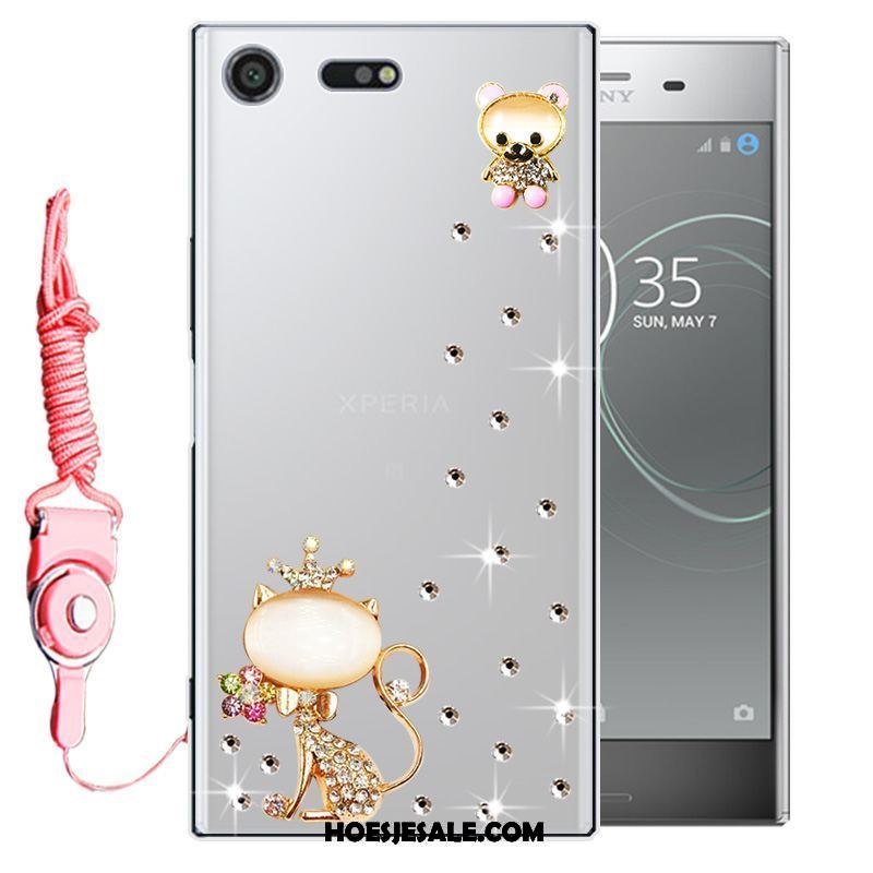 Sony Xperia Xz Premium Hoesje Siliconen Mobiele Telefoon Hoes Bescherming Met Strass Goedkoop