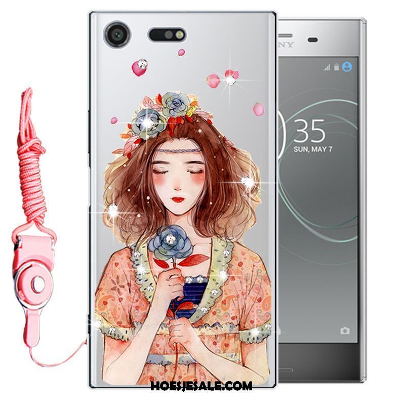 Sony Xperia Xz Premium Hoesje Siliconen Mobiele Telefoon Hoes Bescherming Met Strass Goedkoop