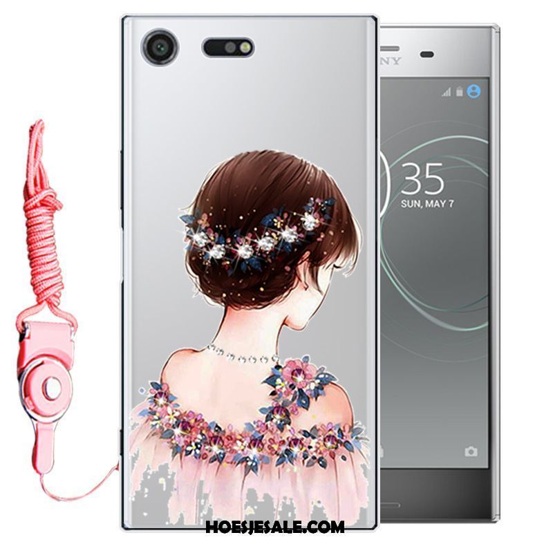 Sony Xperia Xz Premium Hoesje Siliconen Mobiele Telefoon Hoes Bescherming Met Strass Goedkoop